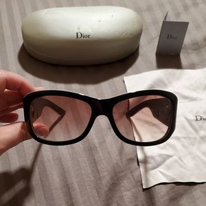 Dior black white ombre sunglasses authentic